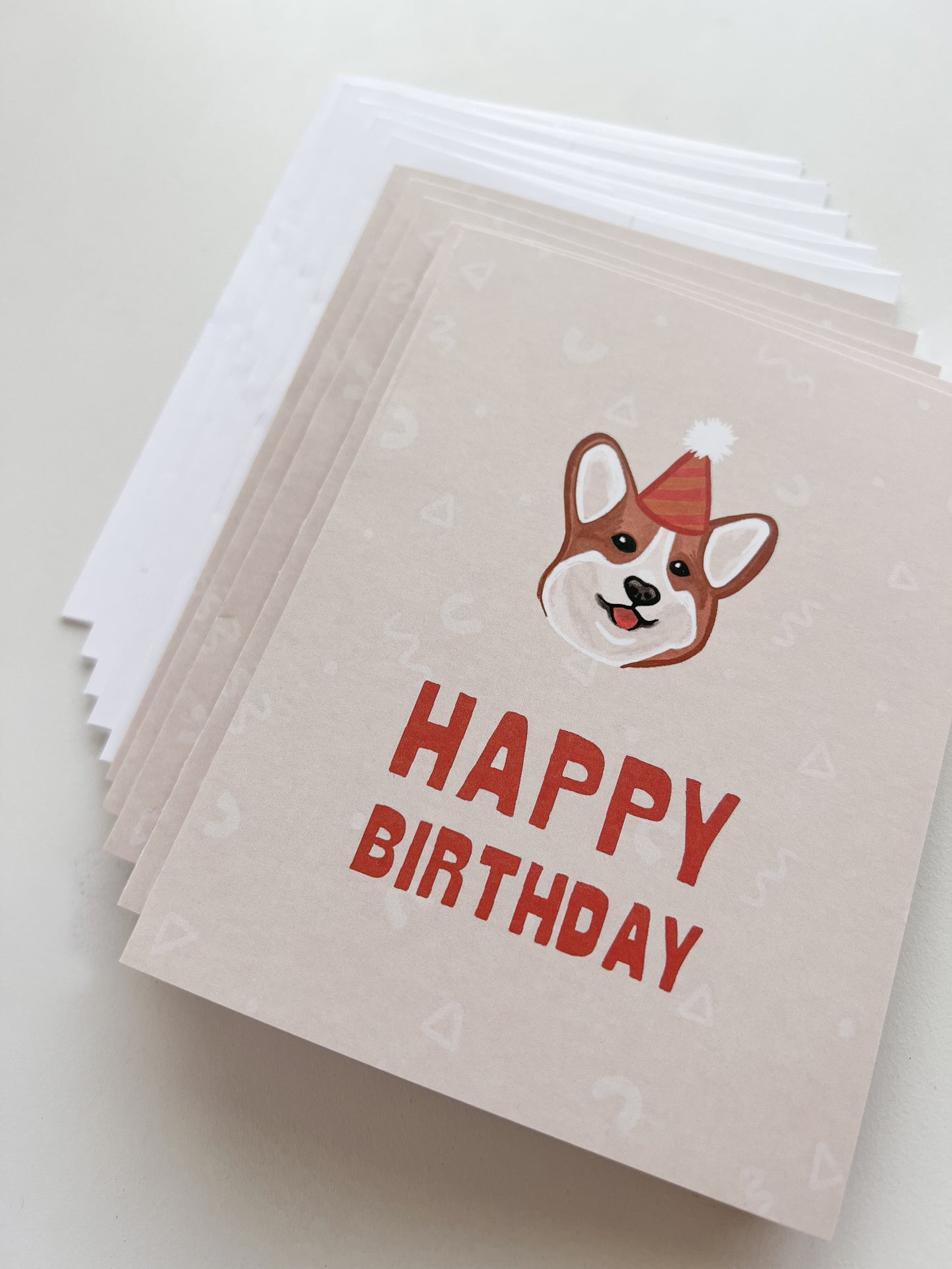 Corgi Birthday Cards: 8 Pack