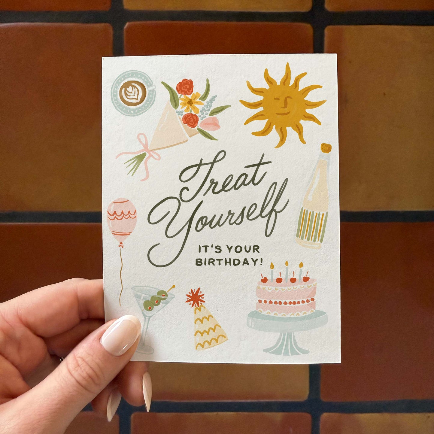 "Treat Yourself" Birthday Card