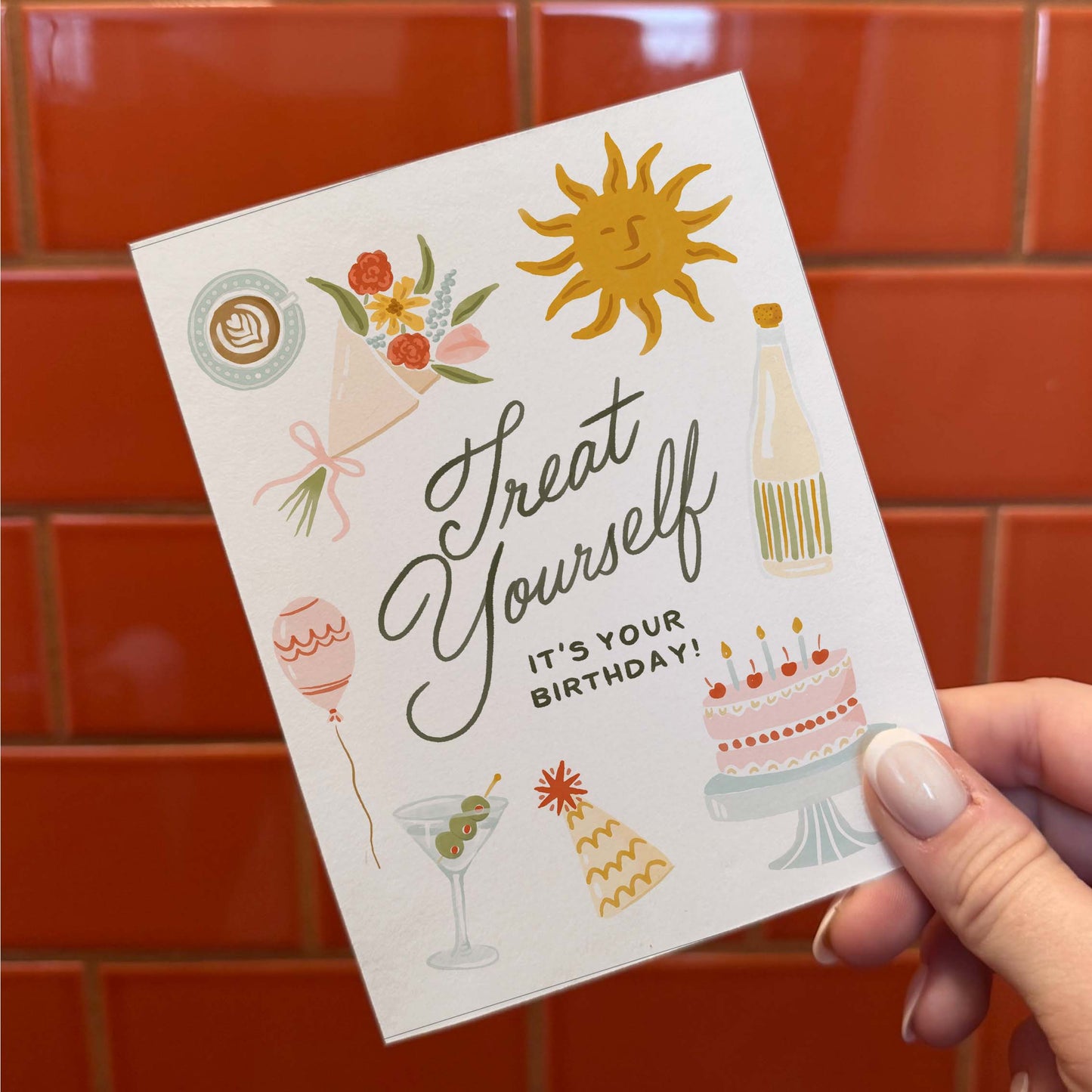 "Treat Yourself" Birthday Card