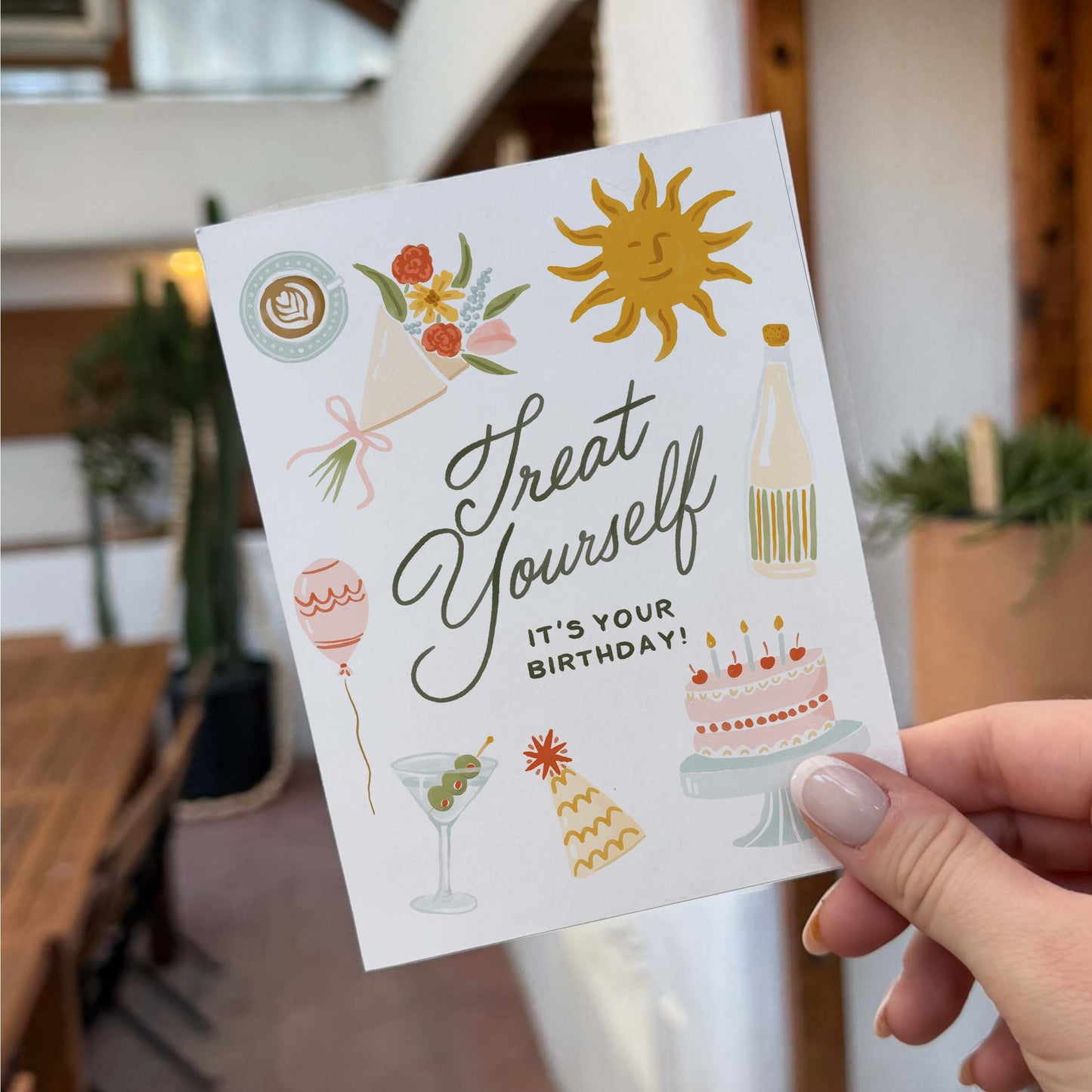 "Treat Yourself" Birthday Card