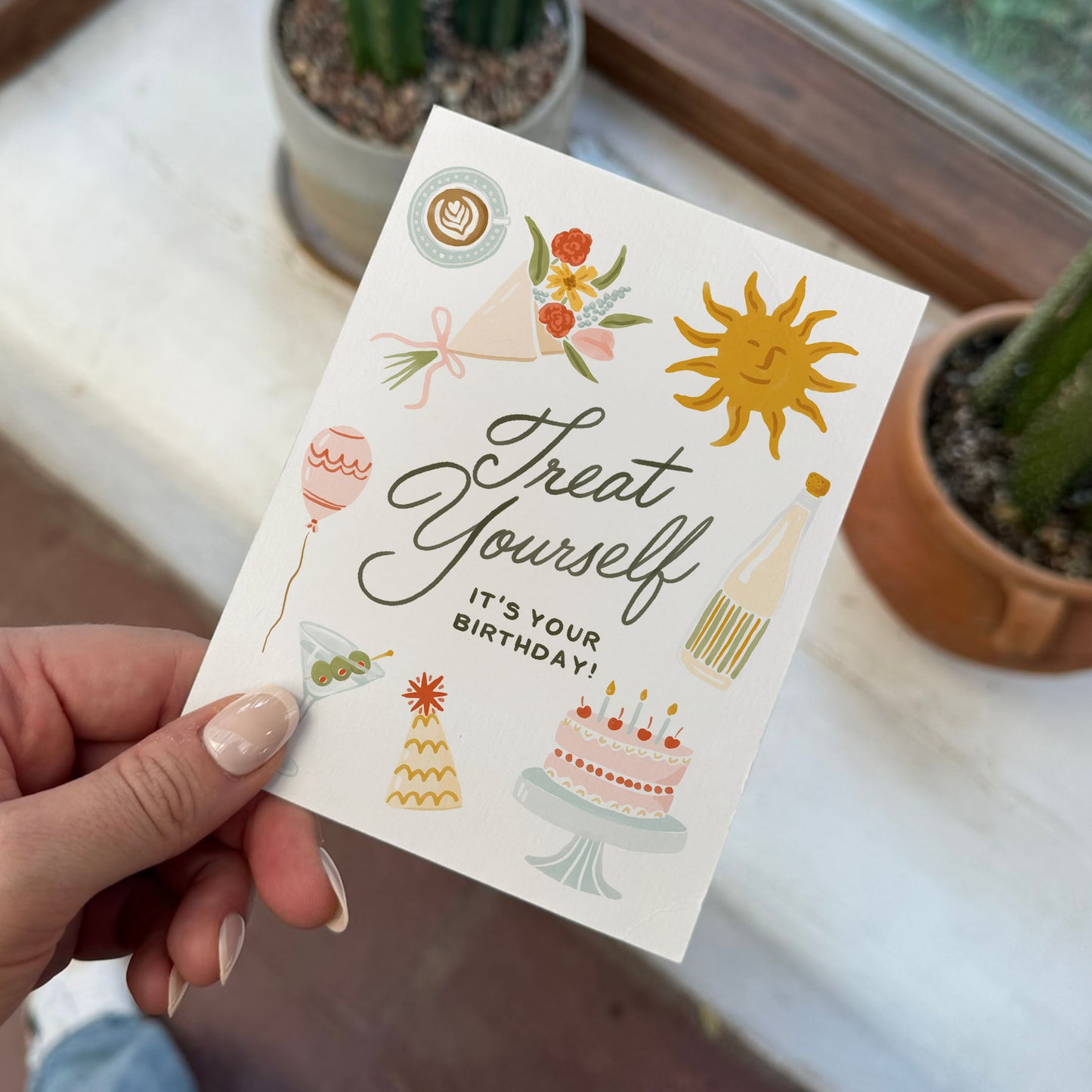 "Treat Yourself" Birthday Card