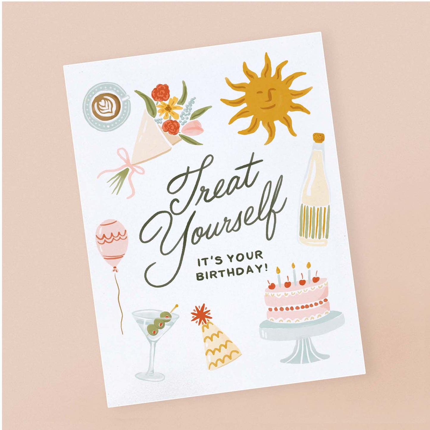 "Treat Yourself" Birthday Card