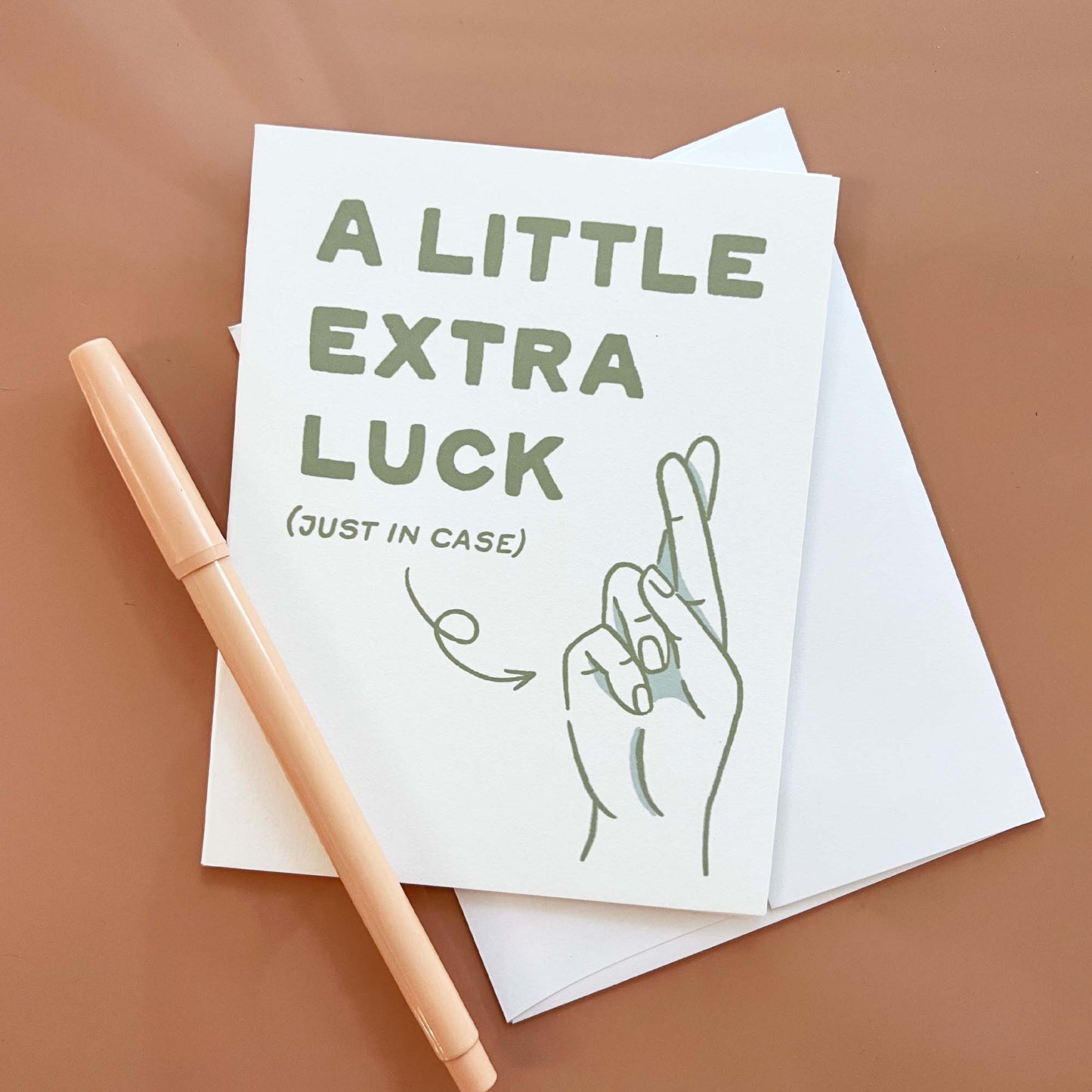 Fingers Crossed Card