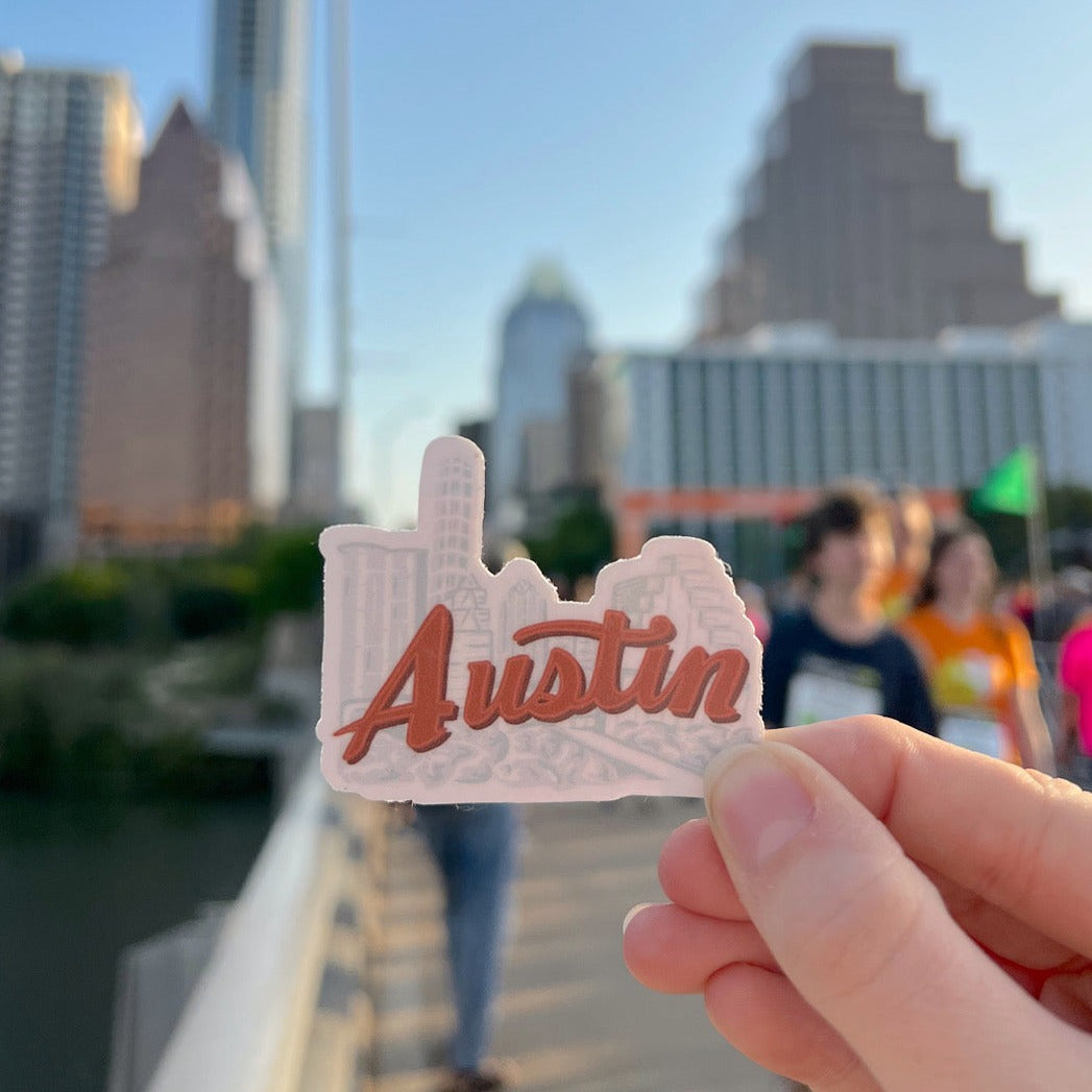 Austin Skyline Sticker