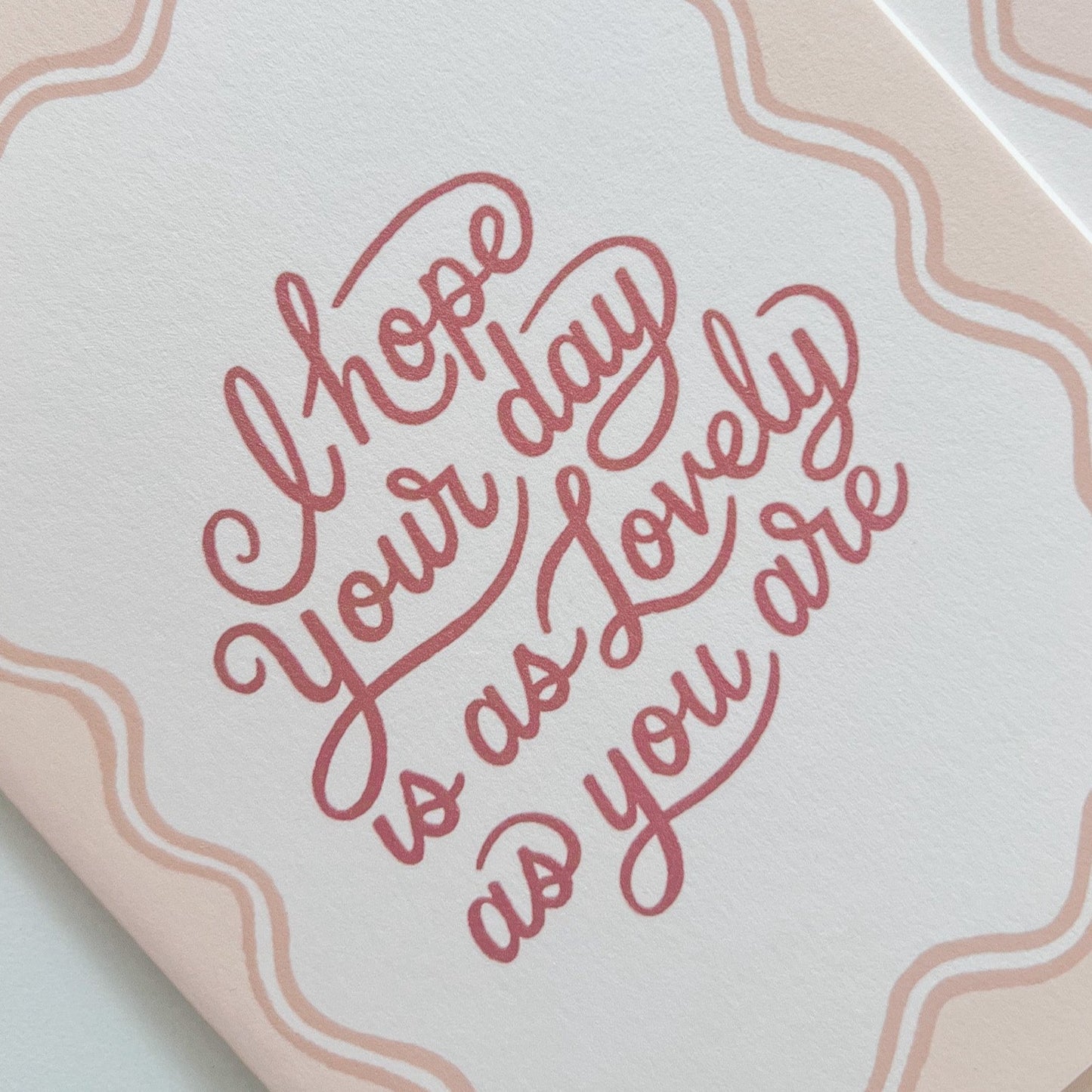 Close up of multiple Pink Lovely Day cards