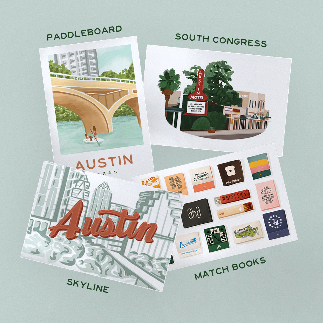 25 Pack - Austin Postcards