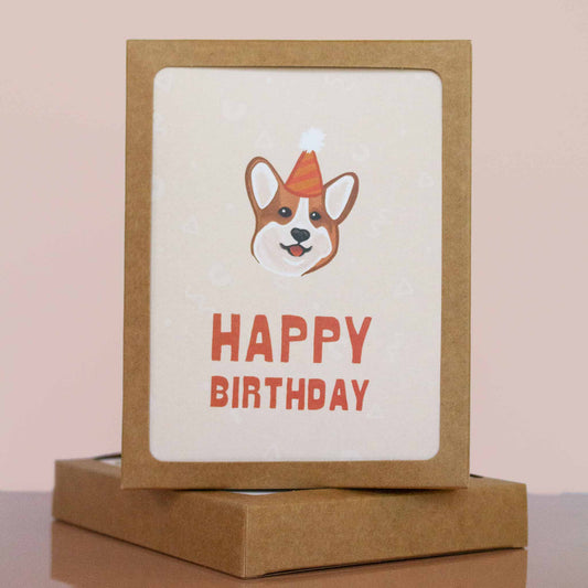 Corgi Birthday Cards: 8 Pack