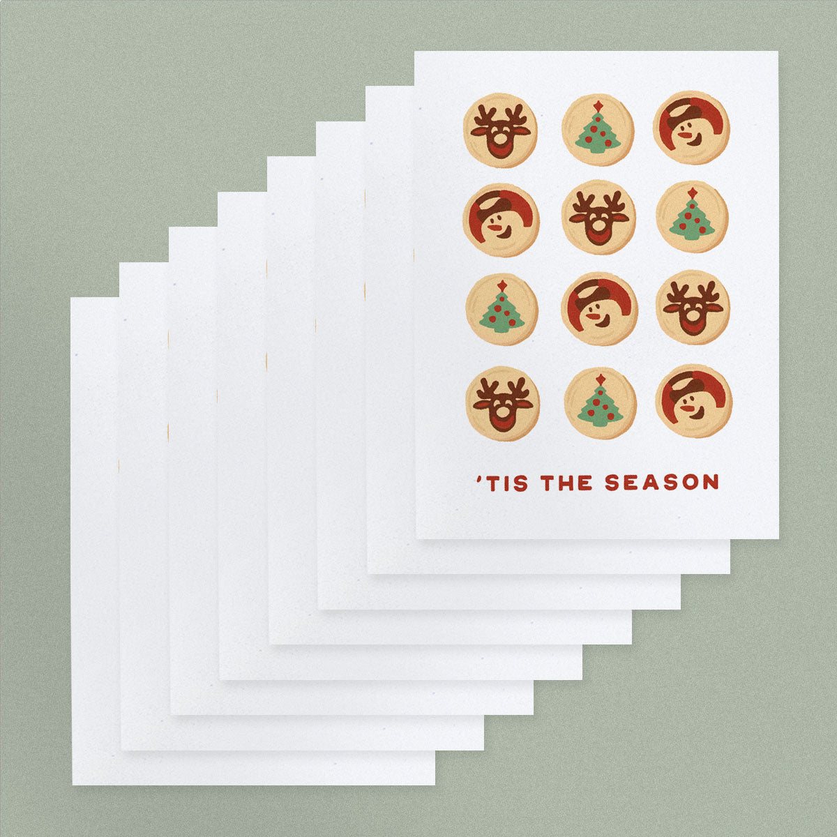 Christmas Cookie Card: 8 Pack