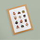 Box of 8 holiday cards featuring dogs in winter hats