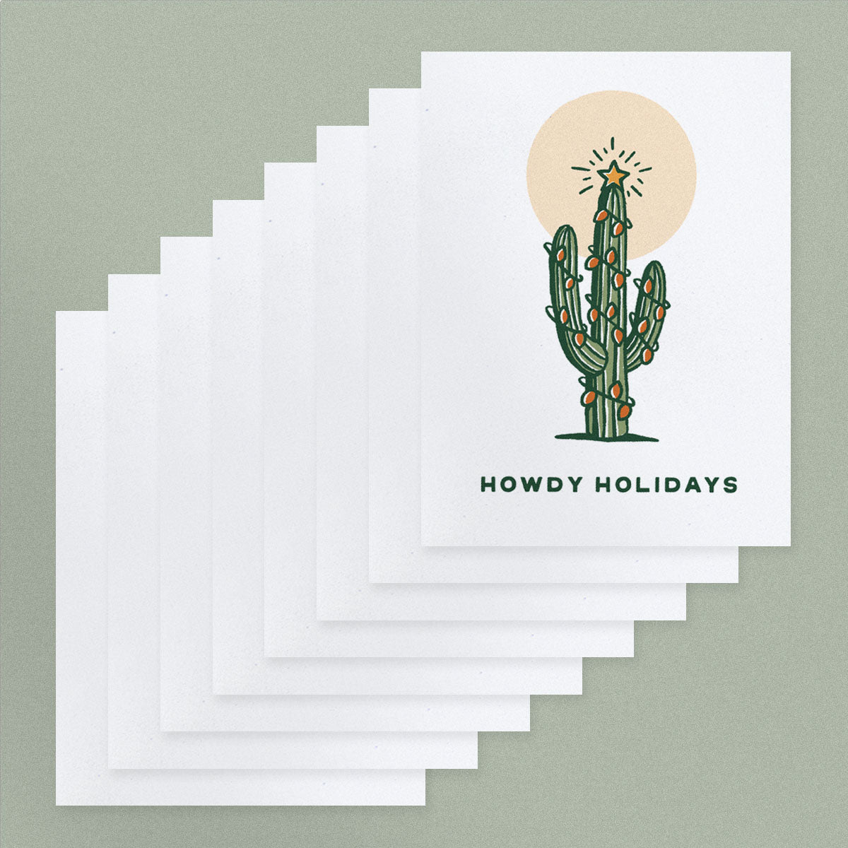 Howdy Holidays Card: 8 Pack