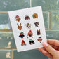 Dogs in Holiday Hats Card: 8 Pack