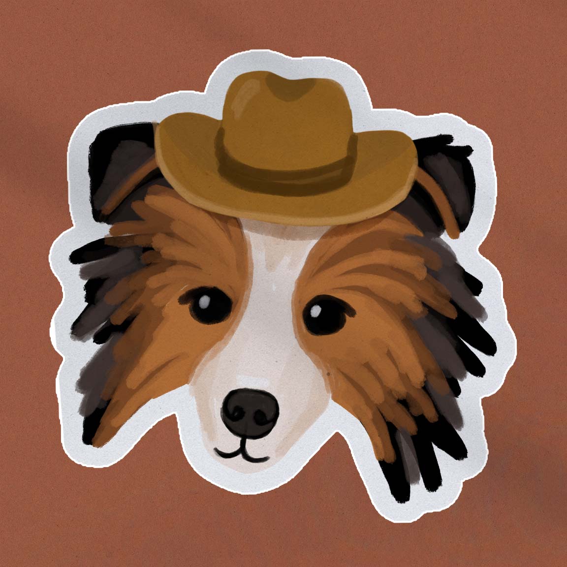 Shetland Sheepdog  (also known as Sheltie) sticker