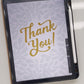 Video showing the design of the Thank You Card coming to life from iPad to greeting card in hand.