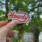 Howdy Sticker