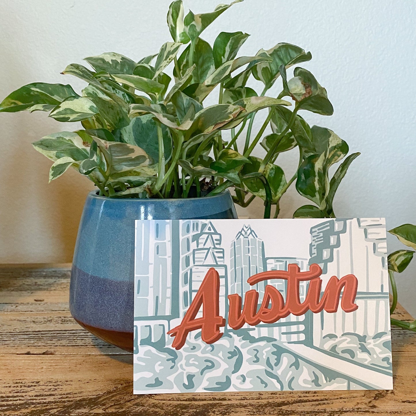 Austin Texas Skyline Postcard