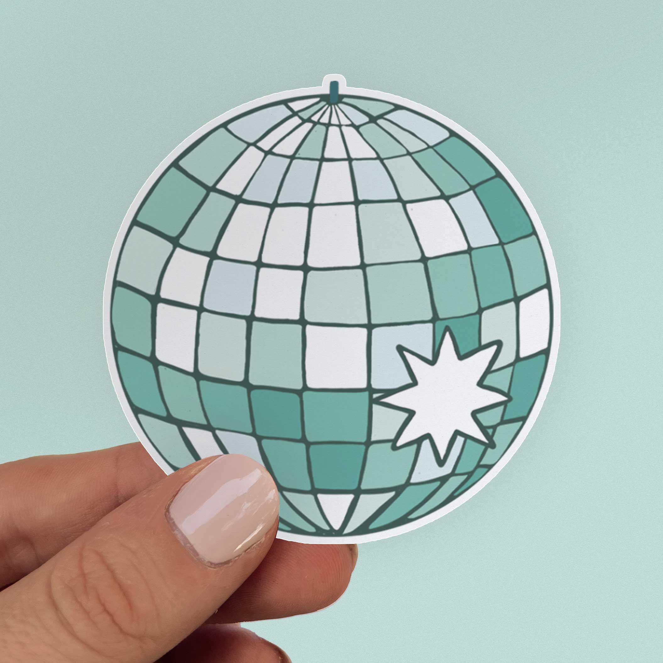 Disco Ball Sticker – Just Right Design Co.
