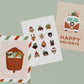 3 Pack: Illustrated Holiday Cards