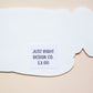 Howdy sticker with a price tag on the back