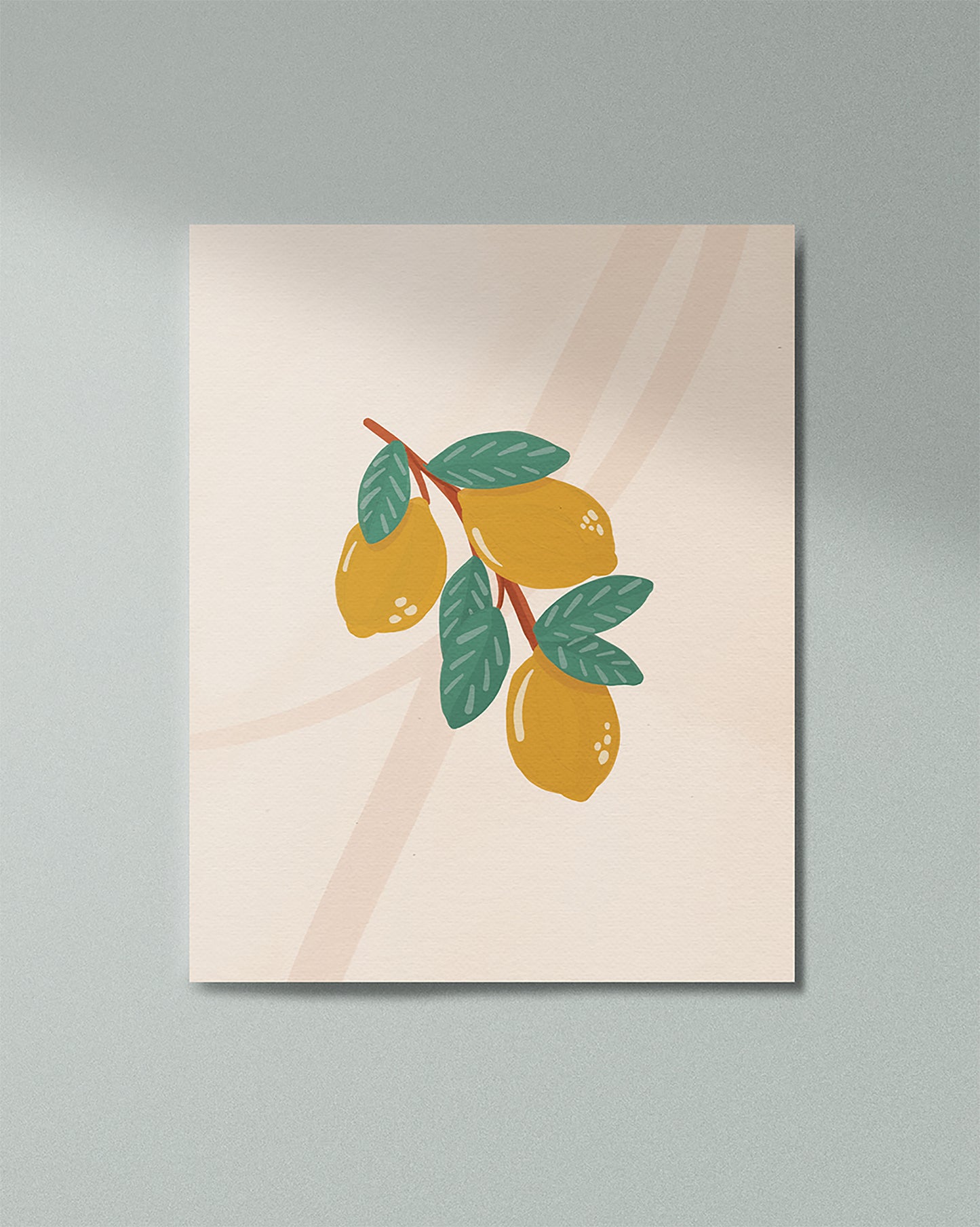 Unframed 8x10" Lemon Art Print.