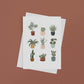 Plants Greeting Card and white envelope.