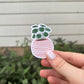 Striped Pilea Plant sticker outside