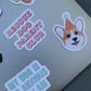 Anxious Dog Sticker