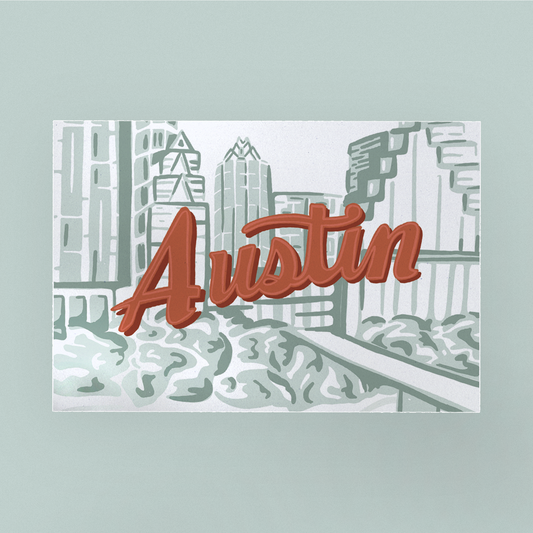 Austin Skyline Postcard