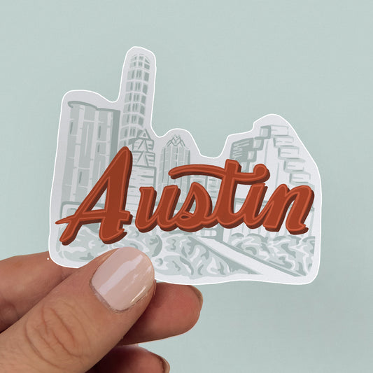 Austin Skyline Sticker