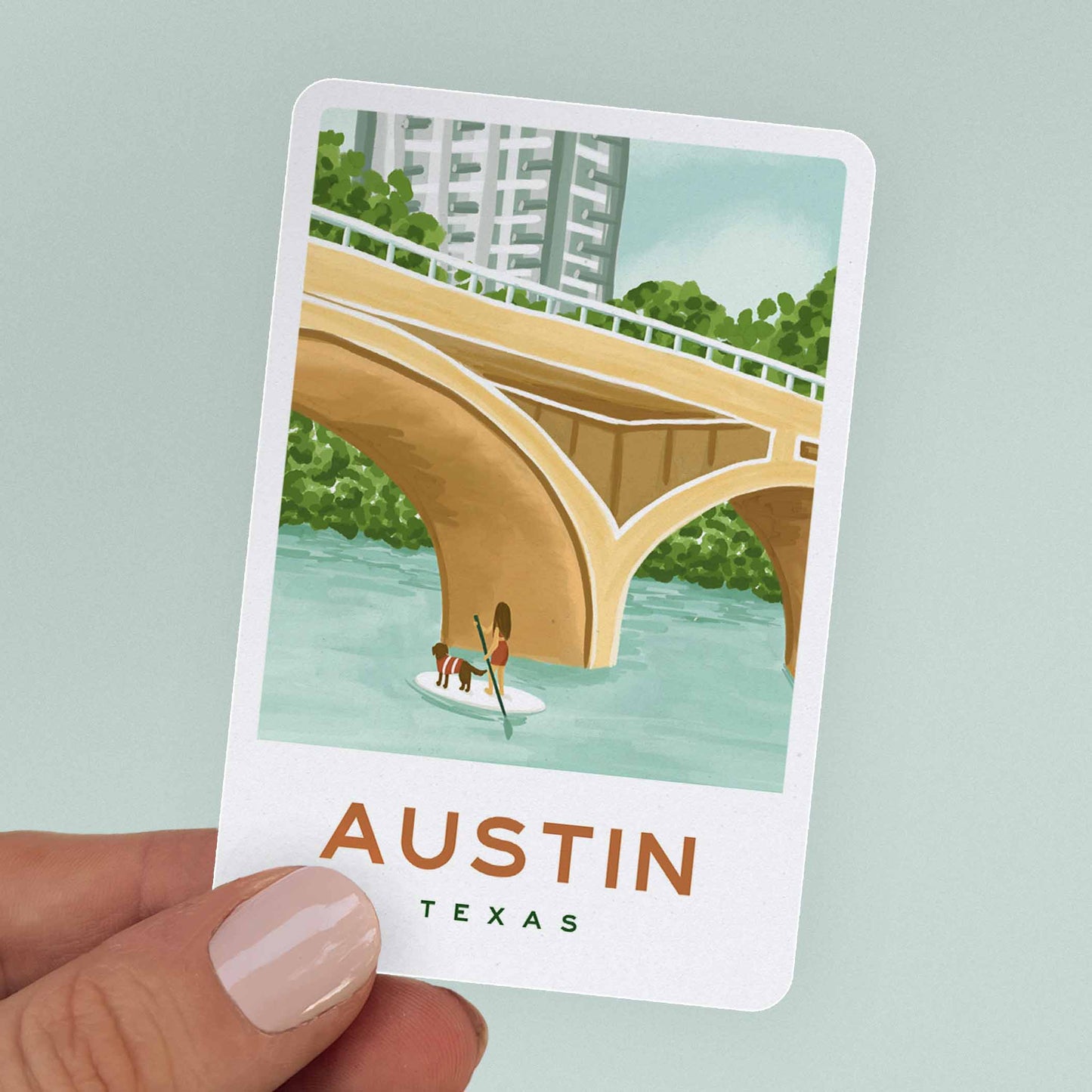 Austin Paddle Board Sticker